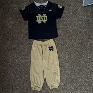 Notre Dame toddler baseball uniform